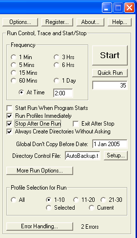 Auto Backup/FTP - Laptop Setup