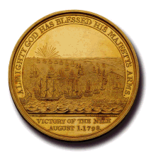 Battle of the Nile Medal - Reverse - Click to Show Obverse