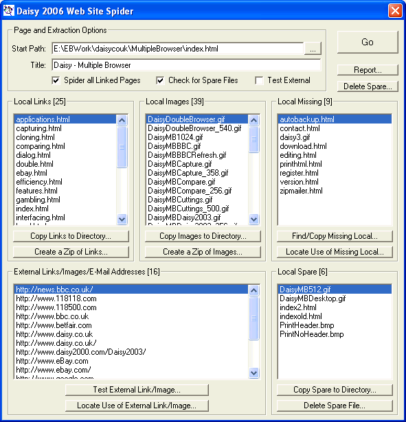 Web Site Spider