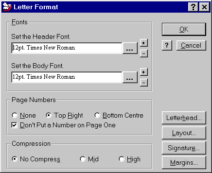 Letter Format