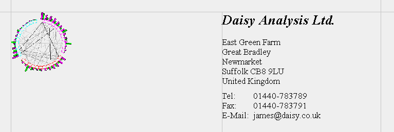 Letterhead with Small Graphic